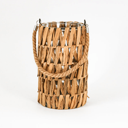 Natural Woven Lantern - Maple Village Lane