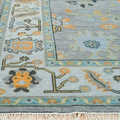 Ultramarine Auric Hand Knotted Oushak Rug - Maple Village Lane