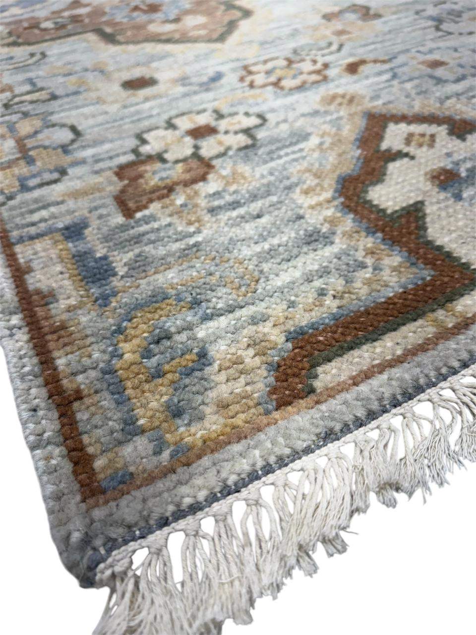 Oriental Ravishing Hand Knotted Oushak Rug - Maple Village Lane