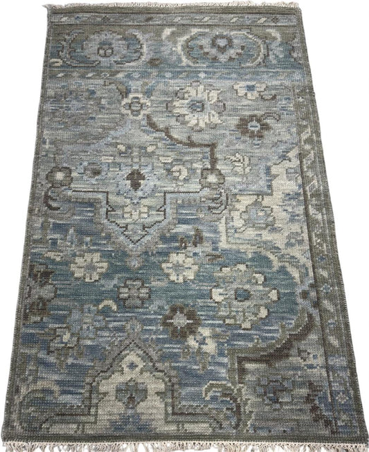 Oriental Panache Hand Knotted Oushak Rug