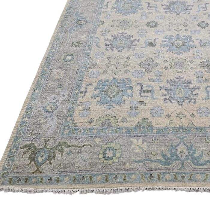 Oriental Aureate Hand Knotted Oushak Rug - Maple Village Lane