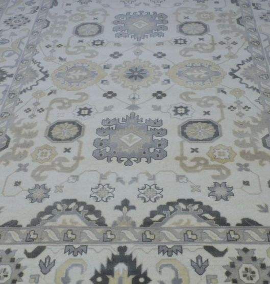 Oriental Aurora Hand Knotted Oushak Rug - Maple Village Lane