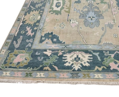 Sublime Hand Knotted Oushak Rug