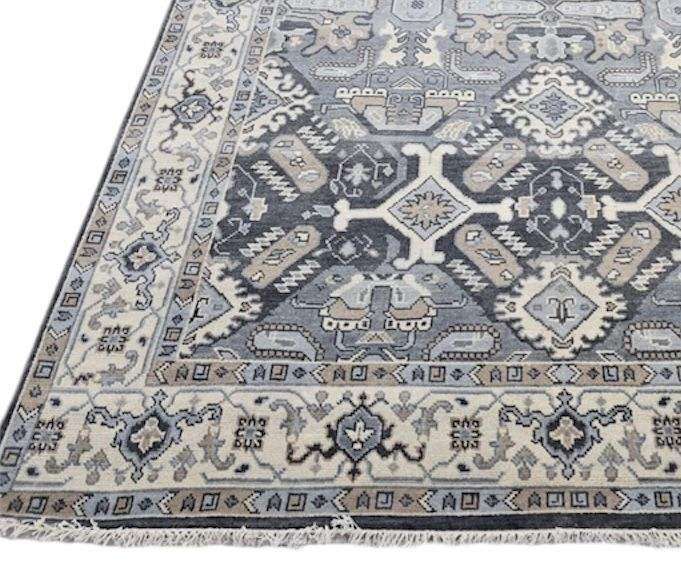 Oriental Vivacious Hand Knotted Oushak Rug - Maple Village Lane