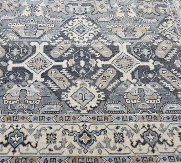 Oriental Vivacious Hand Knotted Oushak Rug - Maple Village Lane