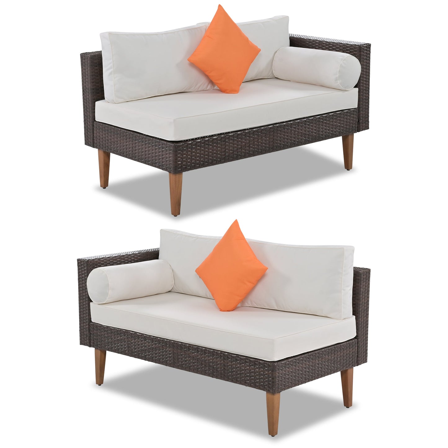 4-pieces Outdoor Wicker Sofa Set - Maple Village Lane