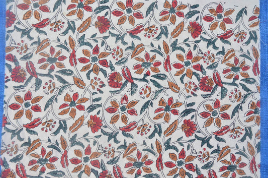 Cotton fabric, Fabric by yard, Hand printed fabric, Block Print Fabric, Indian Fabric