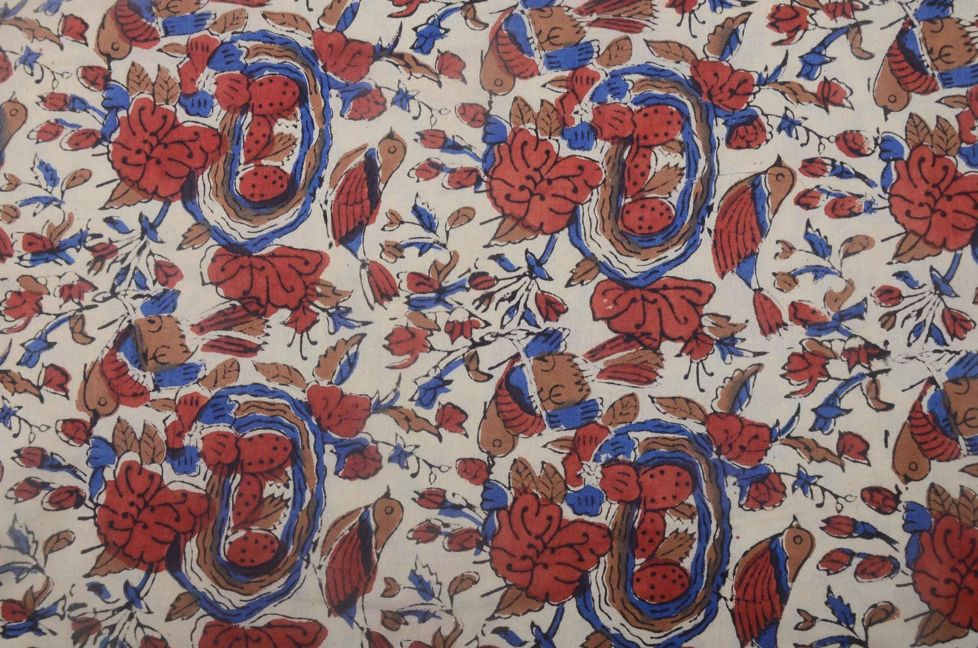 By Yards Hand Block Print Fabric, Indian Cotton Fabric, Printed Cotton Fabric, Cotton Printed Fabric, Printed Fabric, Block Print Fabric - Maple Village Lane