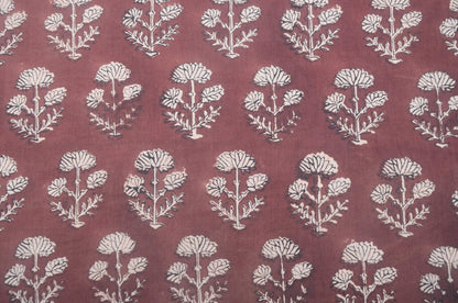 Indian Cotton Block Print Fabric by the Yard -Sewing and Quilting Fabric - Maple Village Lane