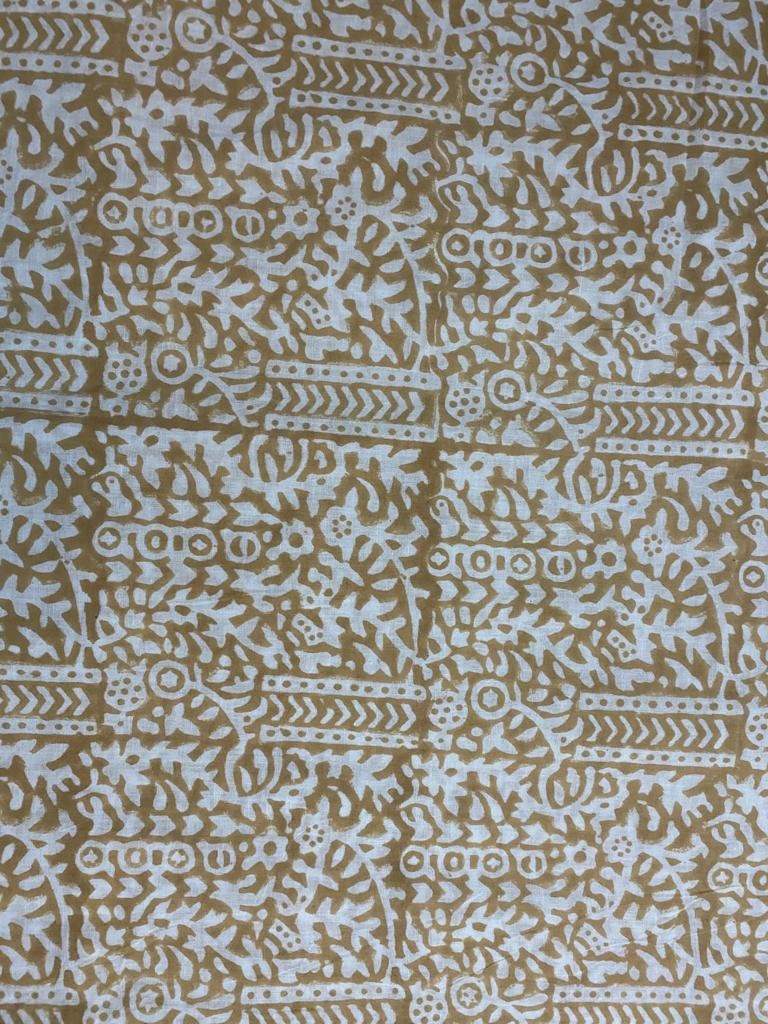 Indian Cotton Block Print Fabric by the Yard -Sewing and Quilting Fabric - Maple Village Lane