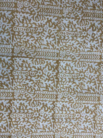 Indian Cotton Block Print Fabric by the Yard -Sewing and Quilting Fabric - Maple Village Lane