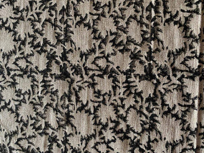 Linen fabric, Fabric by yard, Hand printed fabric, Block Print Fabric, Indian Fabric