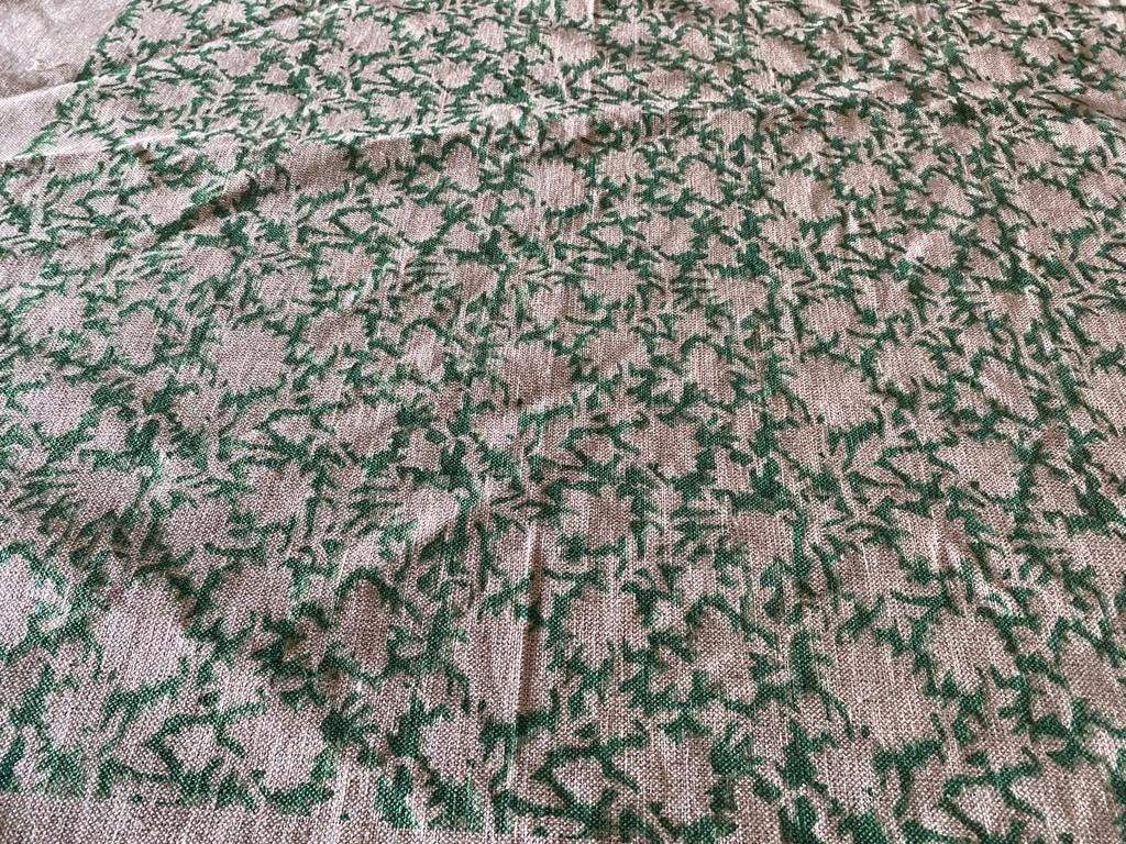 Block Print Handloom Linen Fabric Heavy Linen Fabric Natural Linen Fabric - Maple Village Lane