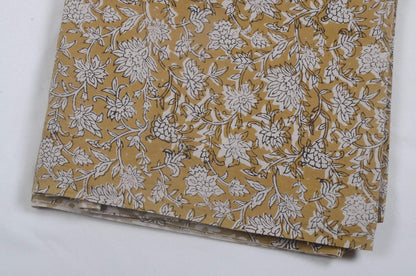 Indian Cotton Block Print Fabric by the Yard -Sewing and Quilting Fabric - Maple Village Lane