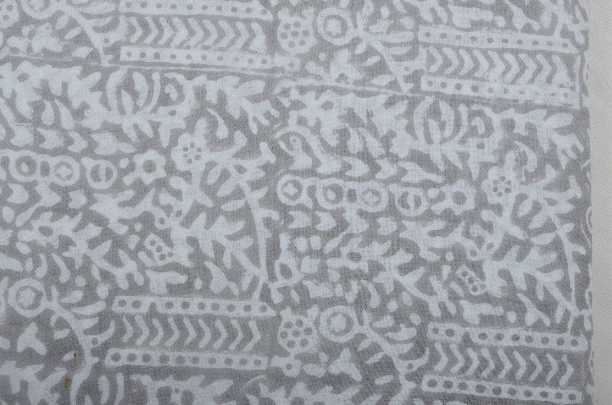 Indian Cotton Block Print Fabric by the Yard -Sewing and Quilting Fabric - Maple Village Lane