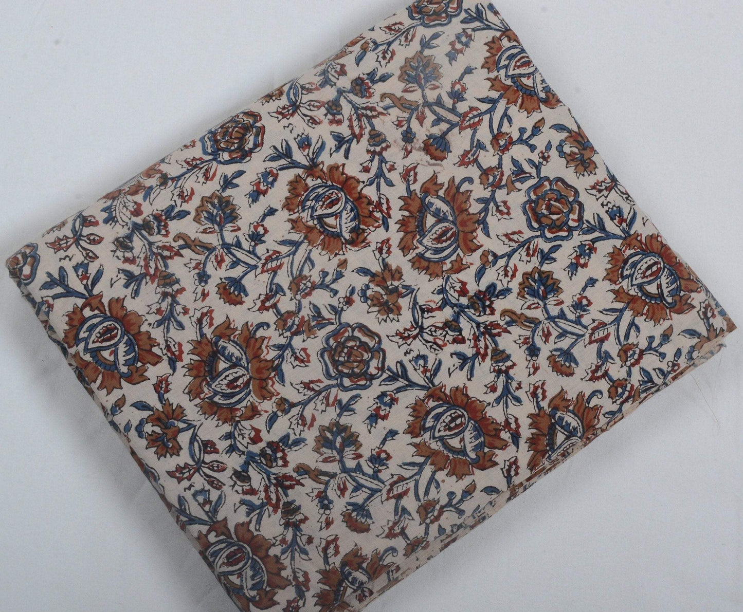 Indian Cotton Block Print Fabric by the Yard -Sewing and Quilting Fabric - Maple Village Lane