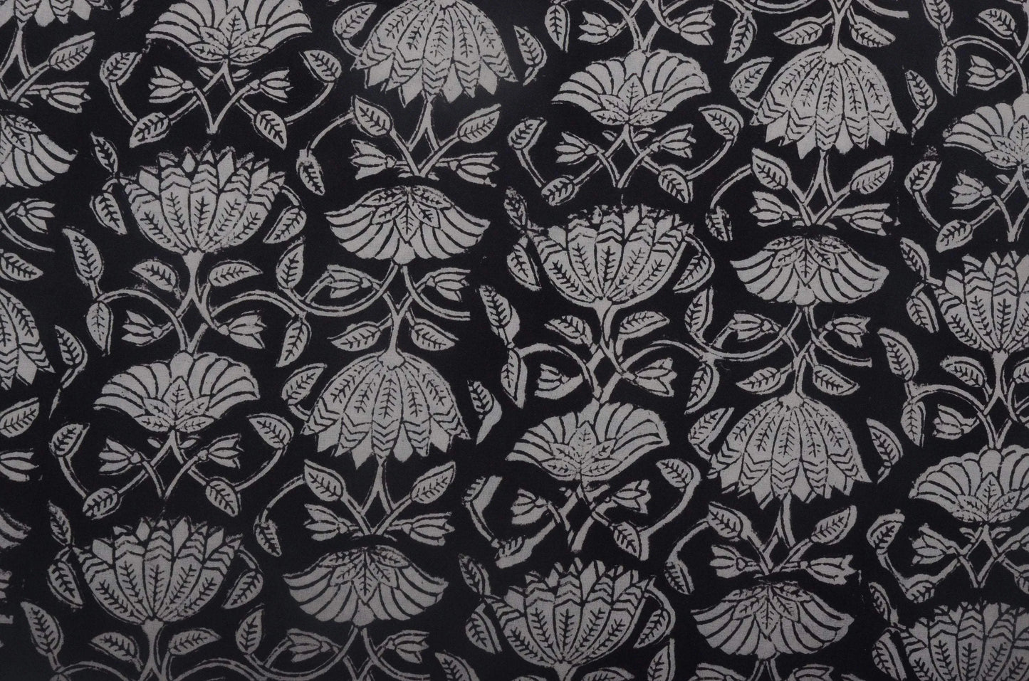 Indian Cotton Block Print Fabric by the Yard -Sewing and Quilting Fabric - Maple Village Lane