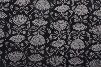 Indian Cotton Block Print Fabric by the Yard -Sewing and Quilting Fabric - Maple Village Lane