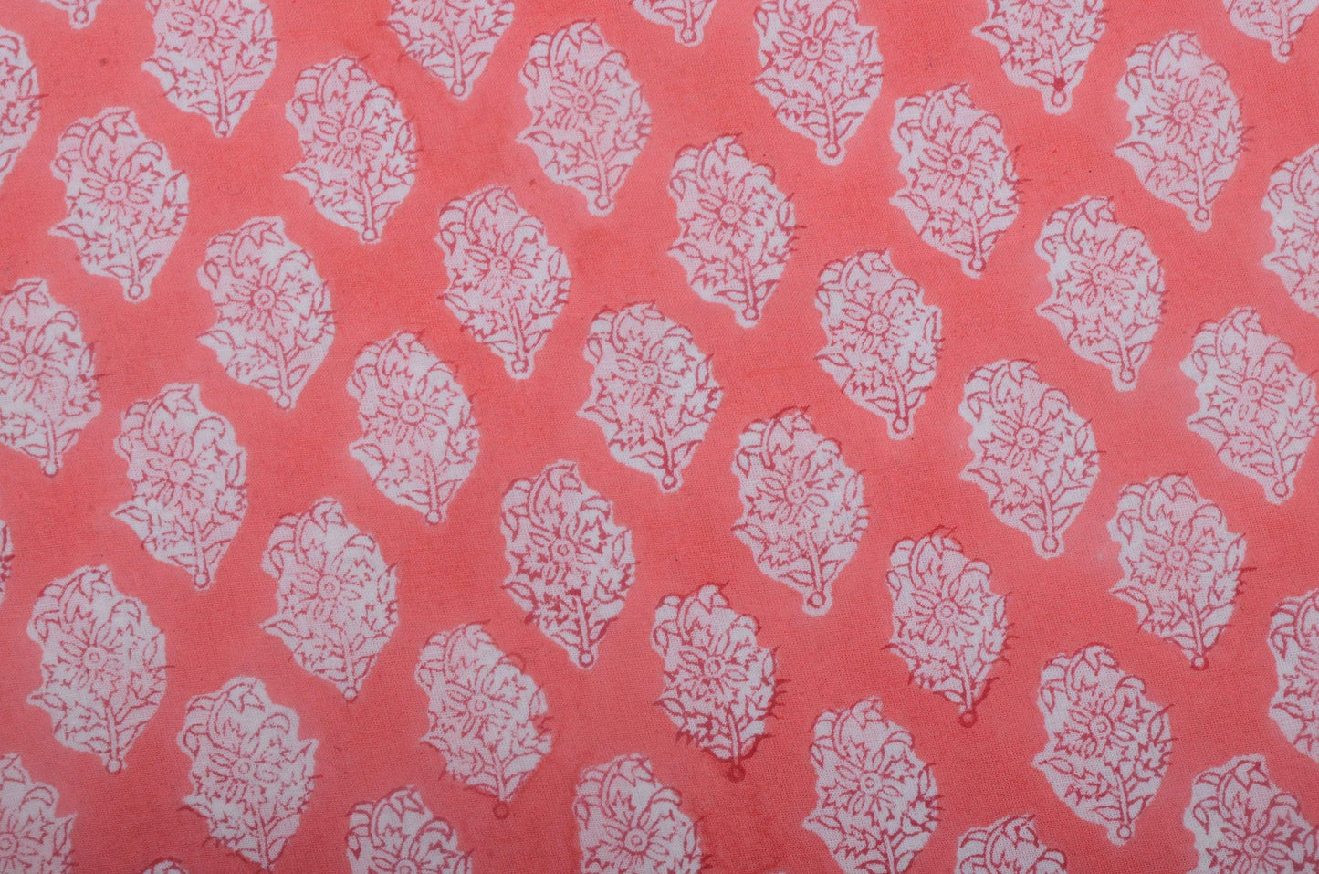 Indian Cotton Block Print Fabric by the Yard -Sewing and Quilting Fabric - Maple Village Lane