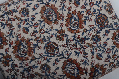 Indian Cotton Block Print Fabric by the Yard -Sewing and Quilting Fabric - Maple Village Lane