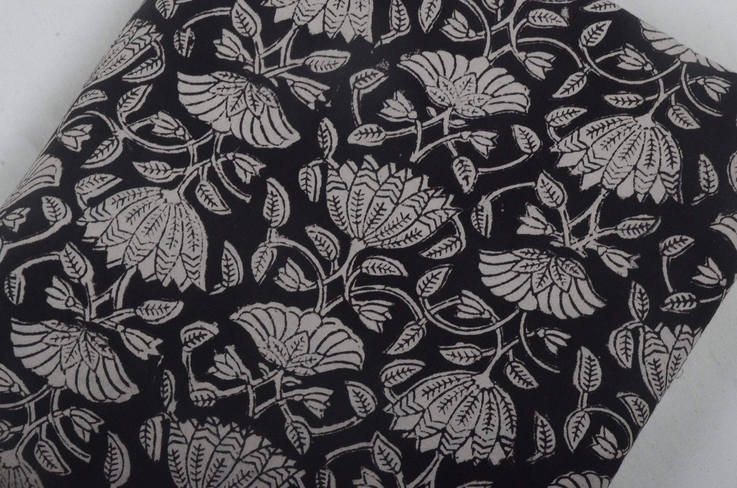 Indian Cotton Block Print Fabric by the Yard -Sewing and Quilting Fabric - Maple Village Lane