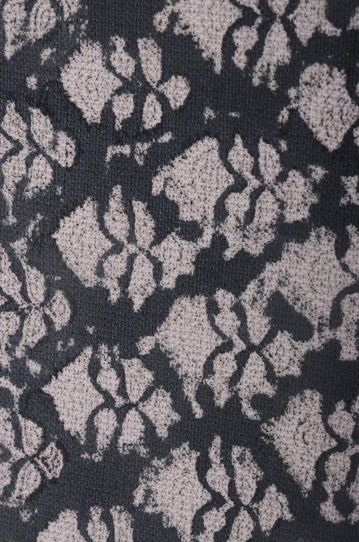 Block Print Handloom Linen Fabric Heavy Linen Fabric - Maple Village Lane