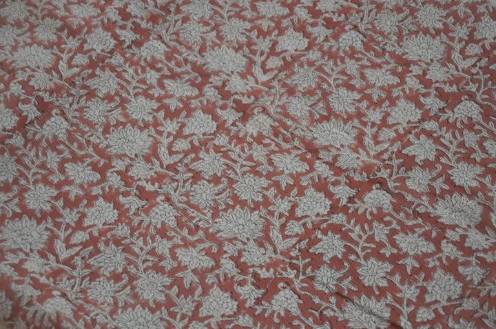 Block Print Handloom Linen Fabric Heavy Linen Fabric - Maple Village Lane
