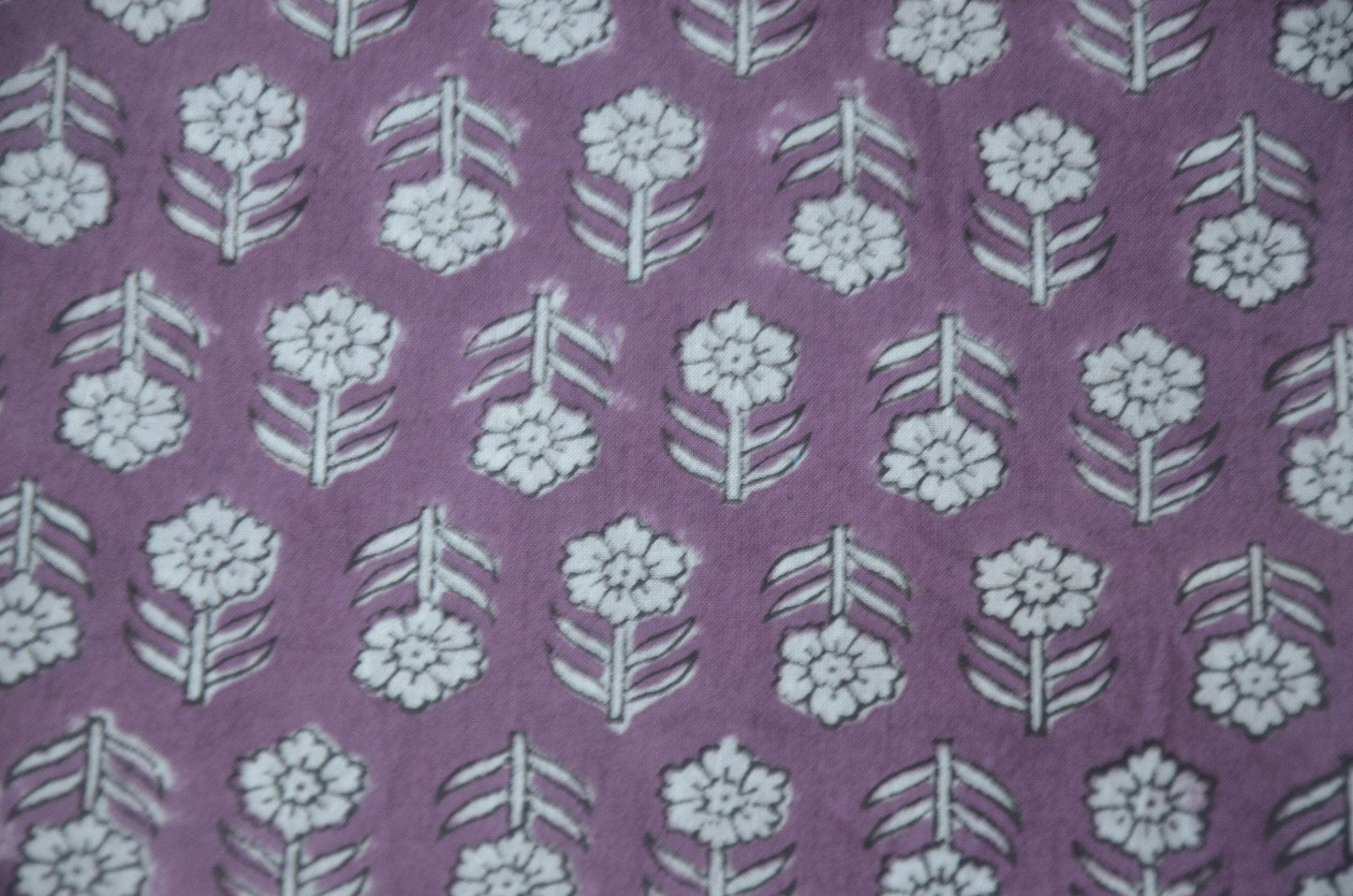 Indian Cotton Block Print Fabric by the Yard -Sewing and Quilting Fabric - Maple Village Lane