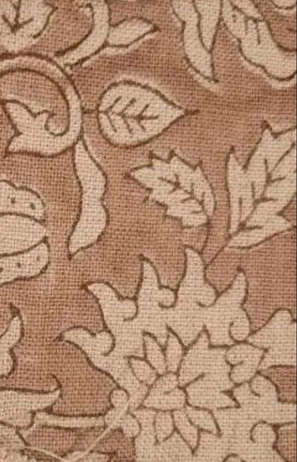 Linen fabric, Fabric by yard, Hand printed fabric, Block Print Fabric, Indian Fabric