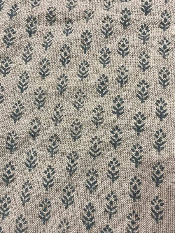 Sophia Block Print Linen Fabric