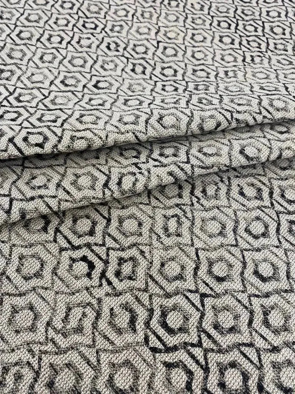Luna Block Printed Linen Fabric