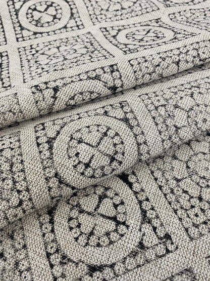 Linen fabric, Fabric by yard, Hand printed fabric, Block Print Fabric, Indian Fabric