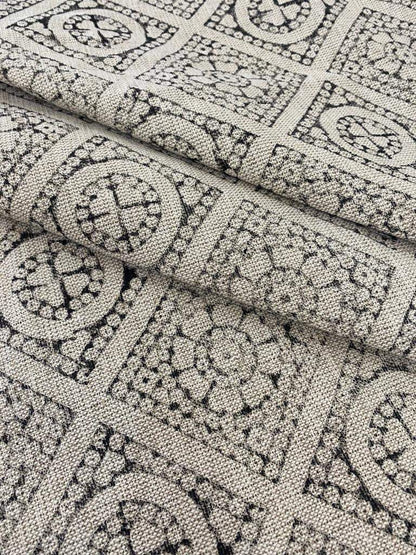 Block Print Handloom Linen Fabric Heavy Linen Fabric ,upholstery Fabric, pillow Cover Fabric, Thick fabric natural linen - Maple Village Lane