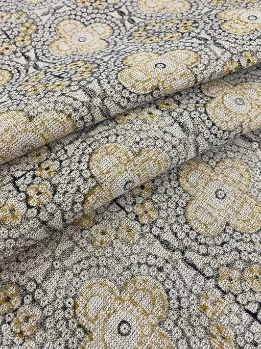 Linen fabric, Fabric by yard, Hand printed fabric, Block Print Fabric, Indian Fabric