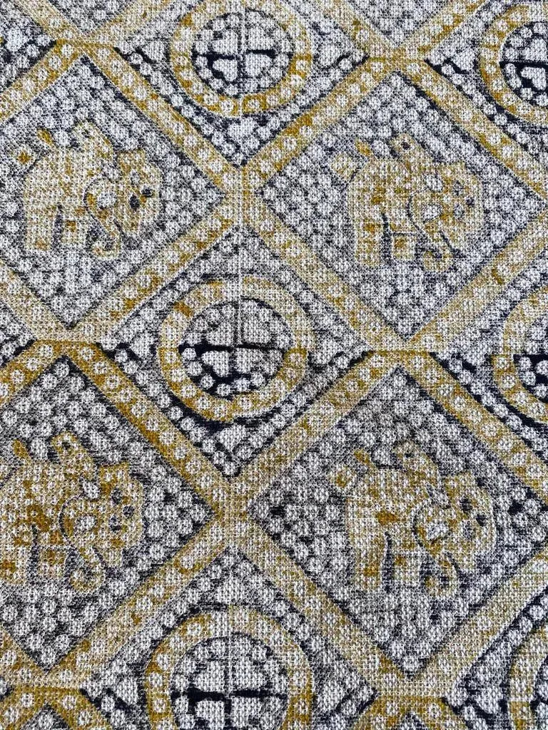 Linen fabric, Fabric by yard, Hand printed fabric, Block Print Fabric, Indian Fabric