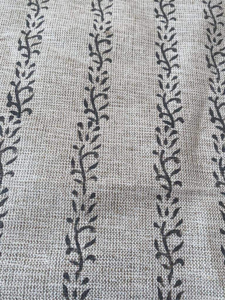 Linen fabric, Fabric by yard, Hand printed fabric, Block Print Fabric, Indian Fabric