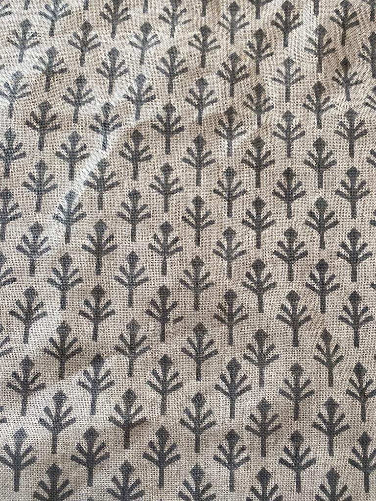 Linen fabric, Fabric by yard, Hand printed fabric, Block Print Fabric, Indian Fabric