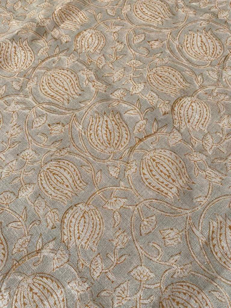 Linen fabric, Fabric by yard, Hand printed fabric, Block Print Fabric, Indian Fabric