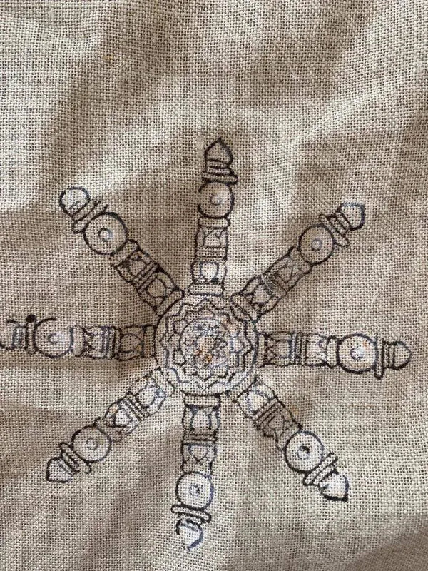 Rhea Hand Block Printed Linen
