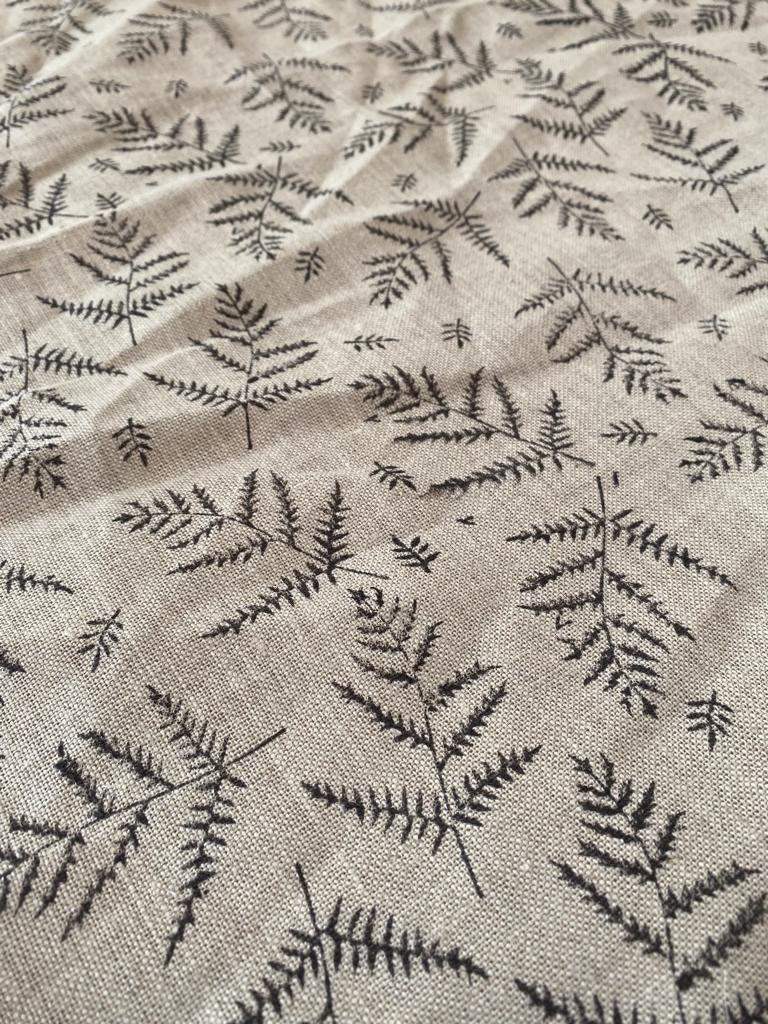 Handloom Linen Fabric - most popular block print fabric - best for Upholstery , cushion cover , sofa/chair cover , and other crafts - Maple Village Lane