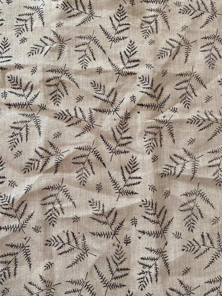 Handloom Linen Fabric - most popular block print fabric - best for Upholstery , cushion cover , sofa/chair cover , and other crafts - Maple Village Lane