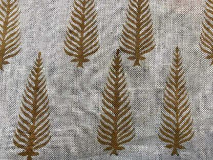 Linen fabric, Fabric by yard, Hand printed fabric, Block Print Fabric, Indian Fabric