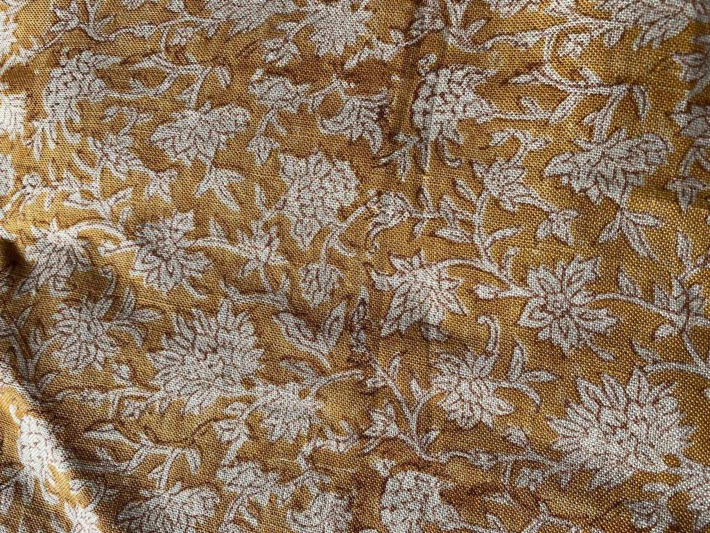 Heavy linen fabric designer Indian hand block print heavy fabric pillowcases thick linen upholstery block printing art table cover,Curtains - Maple Village Lane