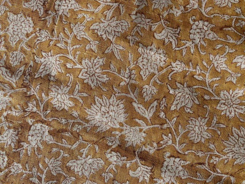 Heavy linen fabric designer Indian hand block print heavy fabric pillowcases thick linen upholstery block printing art table cover,Curtains - Maple Village Lane