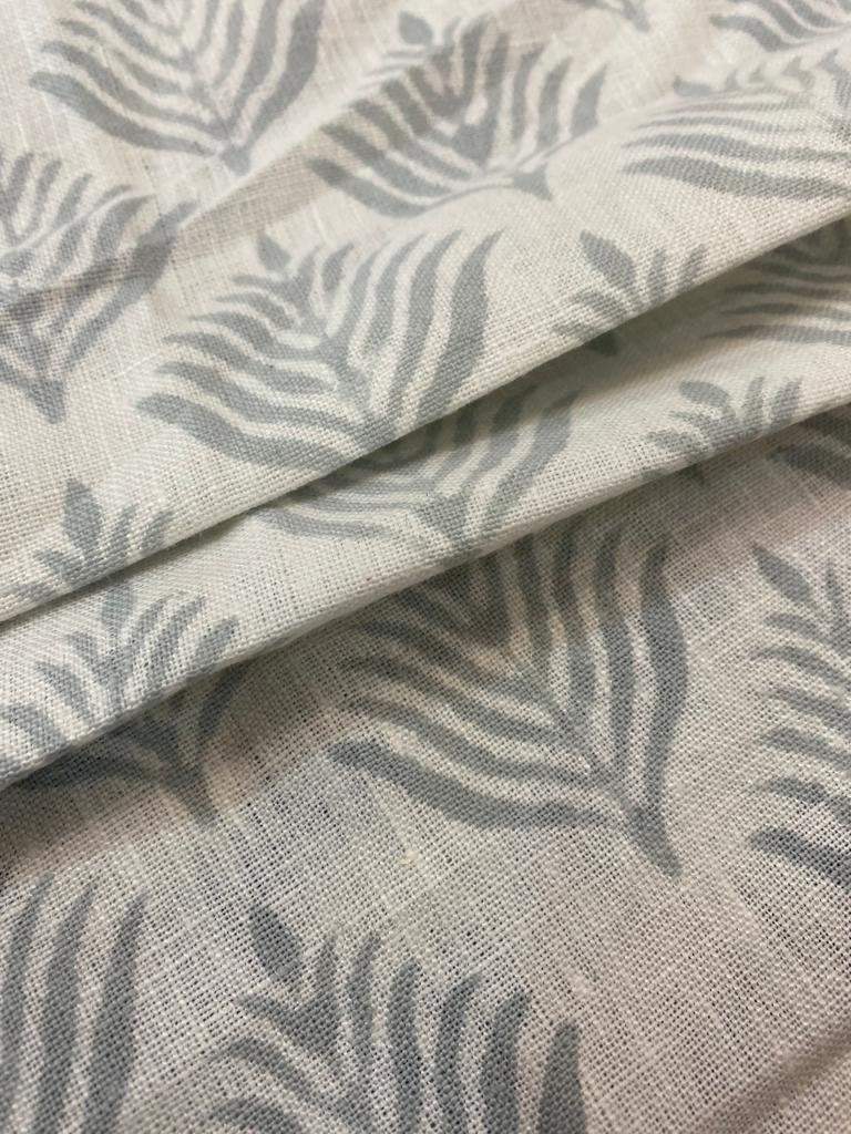 Flower Heavy linen fabric designer Indian hand block print heavy fabric pillowcases thick linen upholstery block printing art table - Maple Village Lane