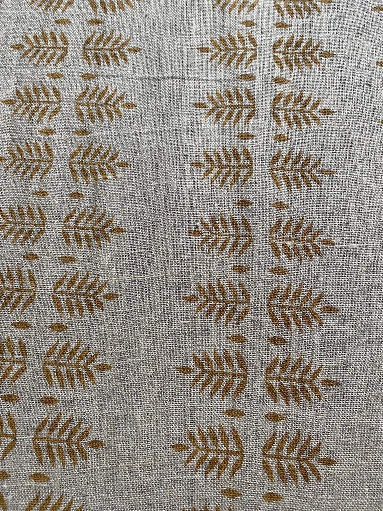 Linen fabric, Fabric by yard, Hand printed fabric, Block Print Fabric, Indian Fabric