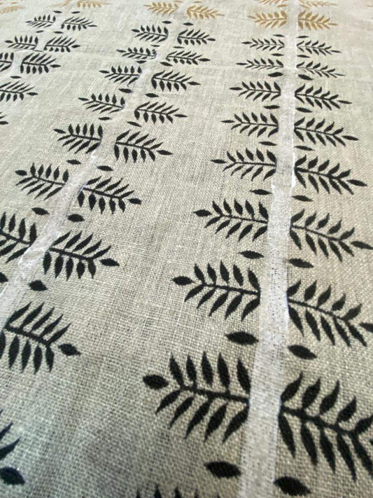 Linen fabric, Fabric by yard, Hand printed fabric, Block Print Fabric, Indian Fabric