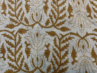 Linen fabric, Fabric by yard, Hand printed fabric, Block Print Fabric, Indian Fabric