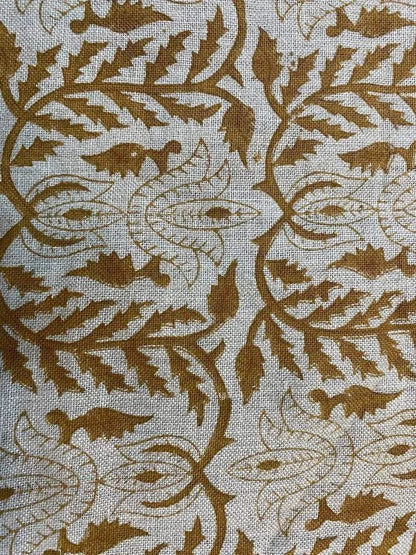 Linen fabric, Fabric by yard, Hand printed fabric, Block Print Fabric, Indian Fabric