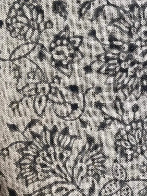 Willa Hand Block Printed Linen